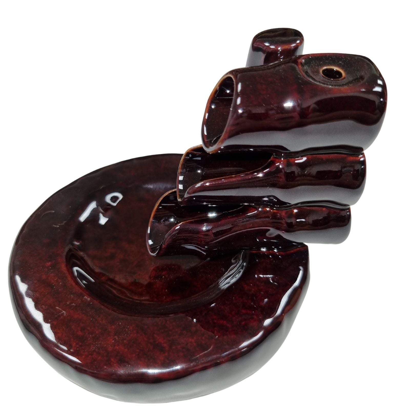 Back Flow Incense Burner - Bamboo & Pool