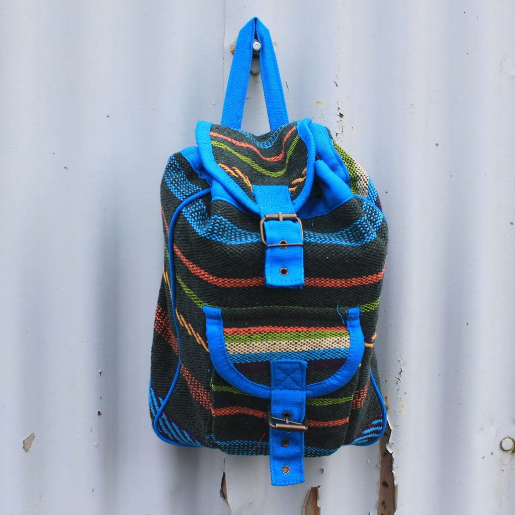 Small Nepali Backpack  - Blue
