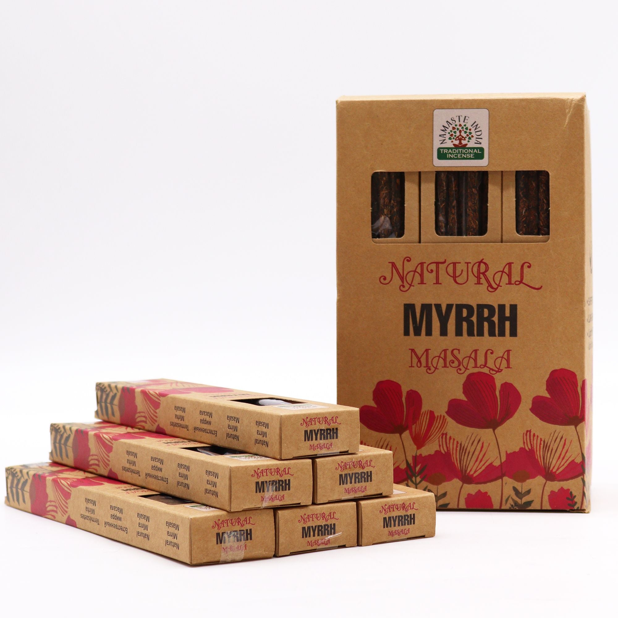 Naturlig botanisk masala røgelse - myrra