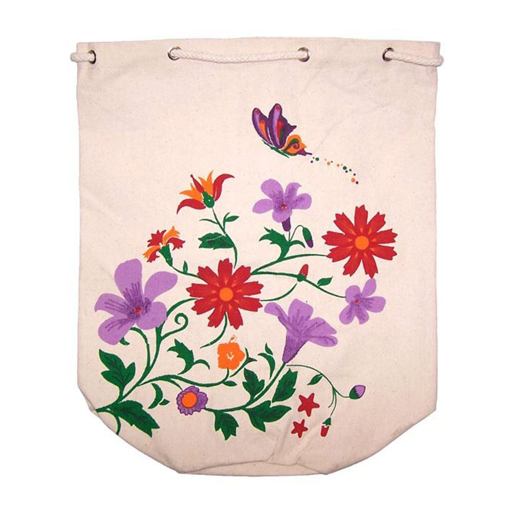 Cotton Duffel Bag asst Summer Flowers