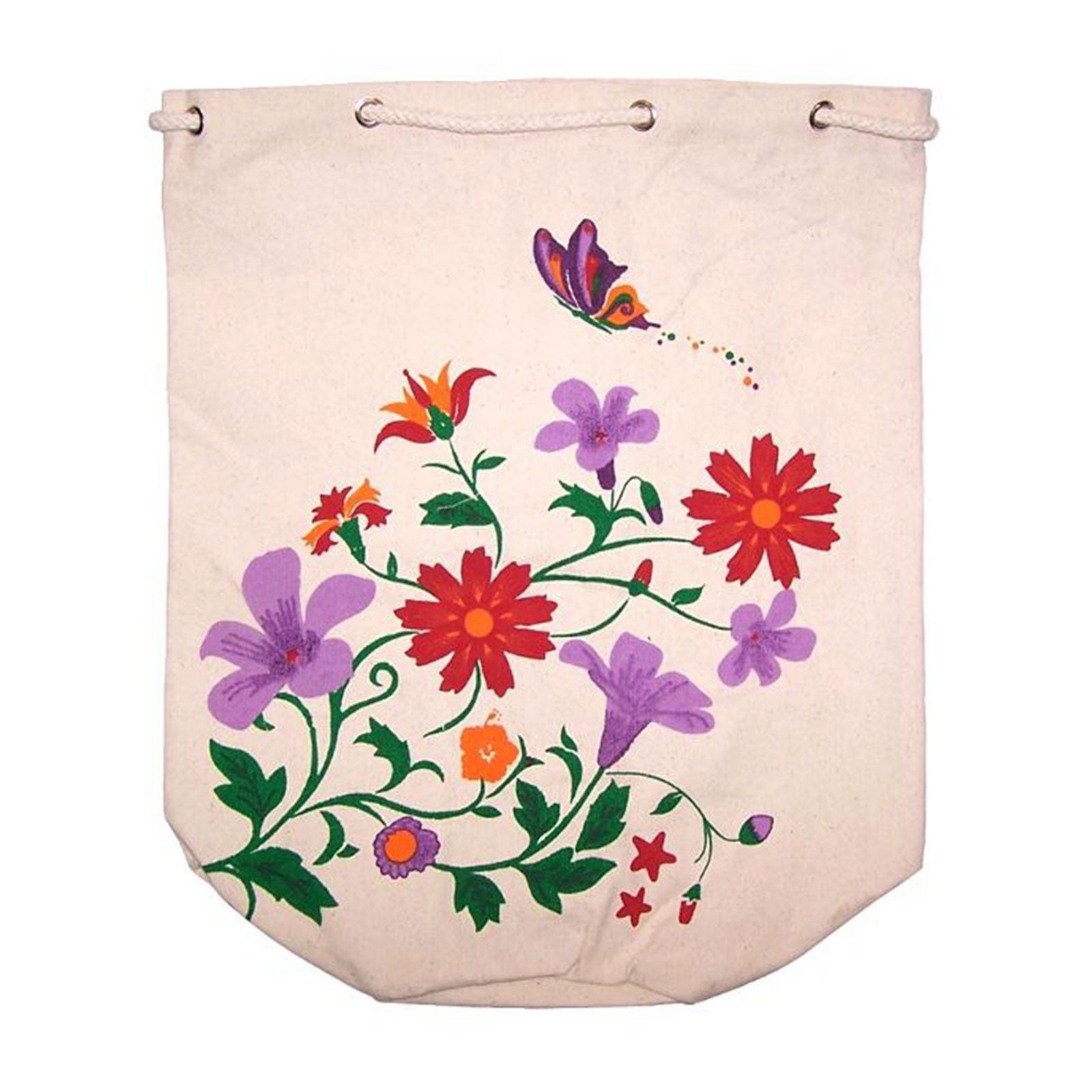 Cotton Duffel Bag asst Summer Flowers