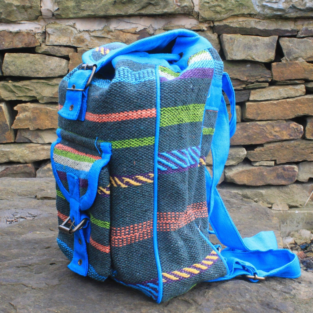 Small Nepali Backpack  - Blue