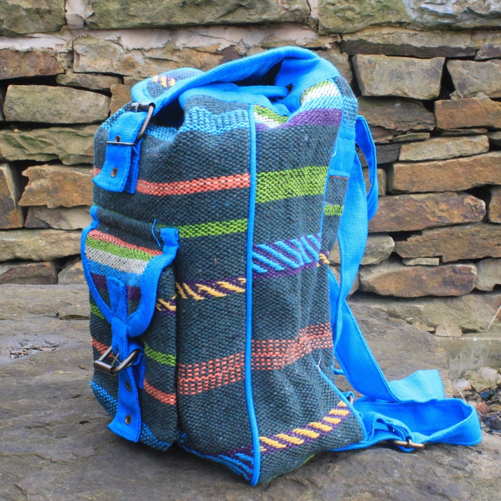 Small Nepali Backpack  - Blue