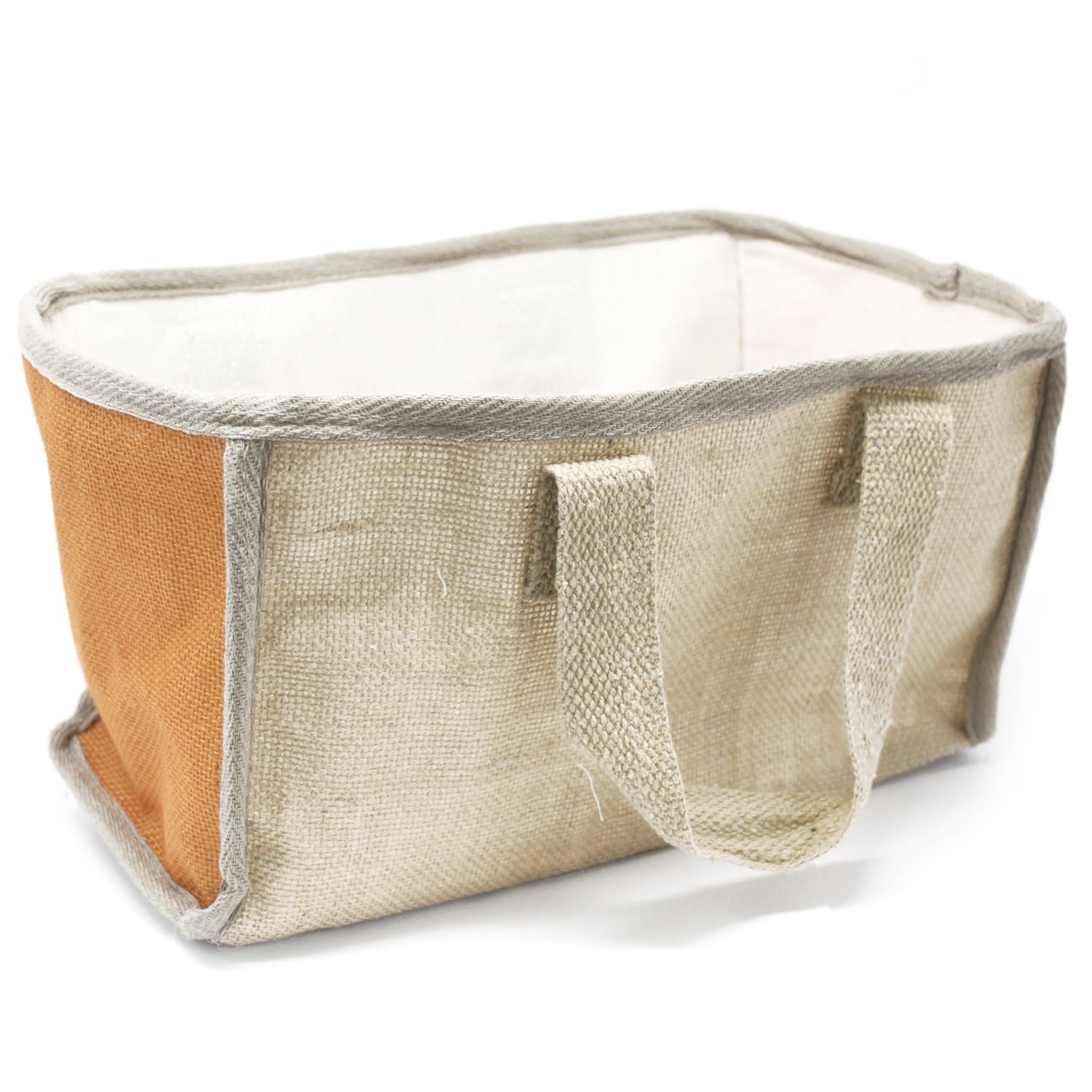 Stor indkøbskurv - 33x18x20cm - Gurkemeje