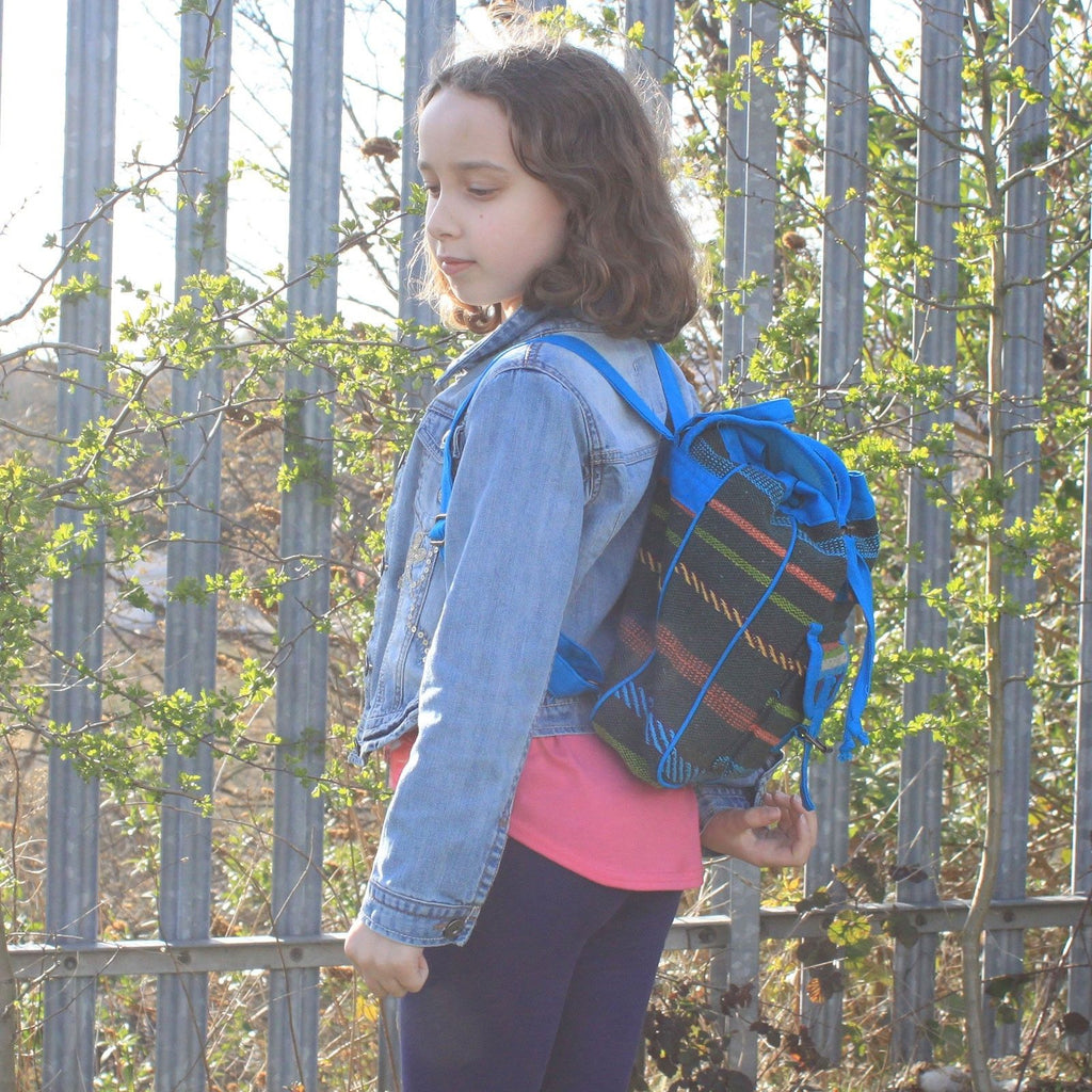 Small Nepali Backpack  - Blue