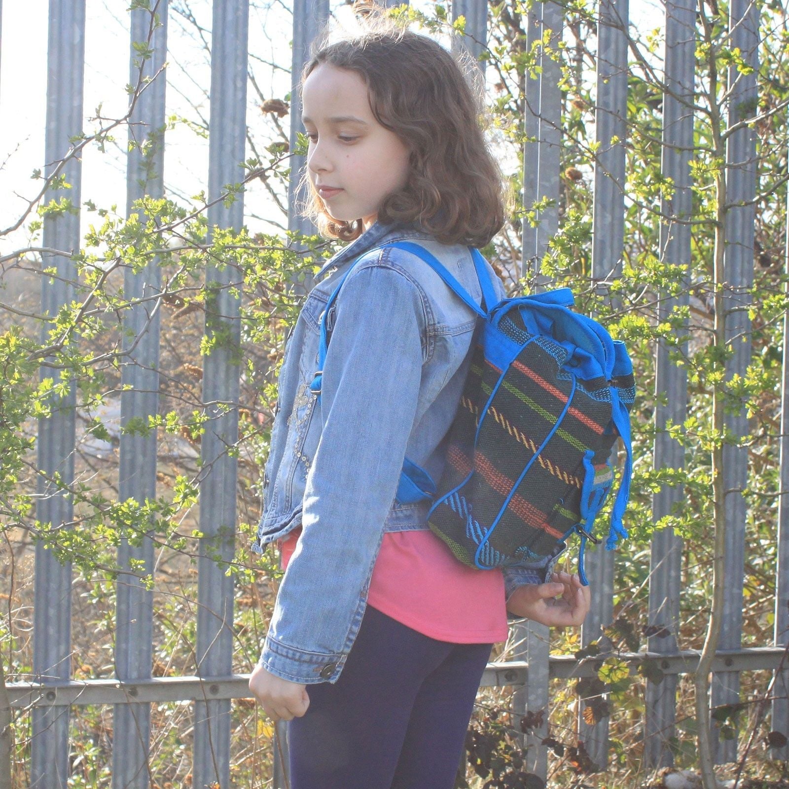 Small Nepali Backpack  - Blue