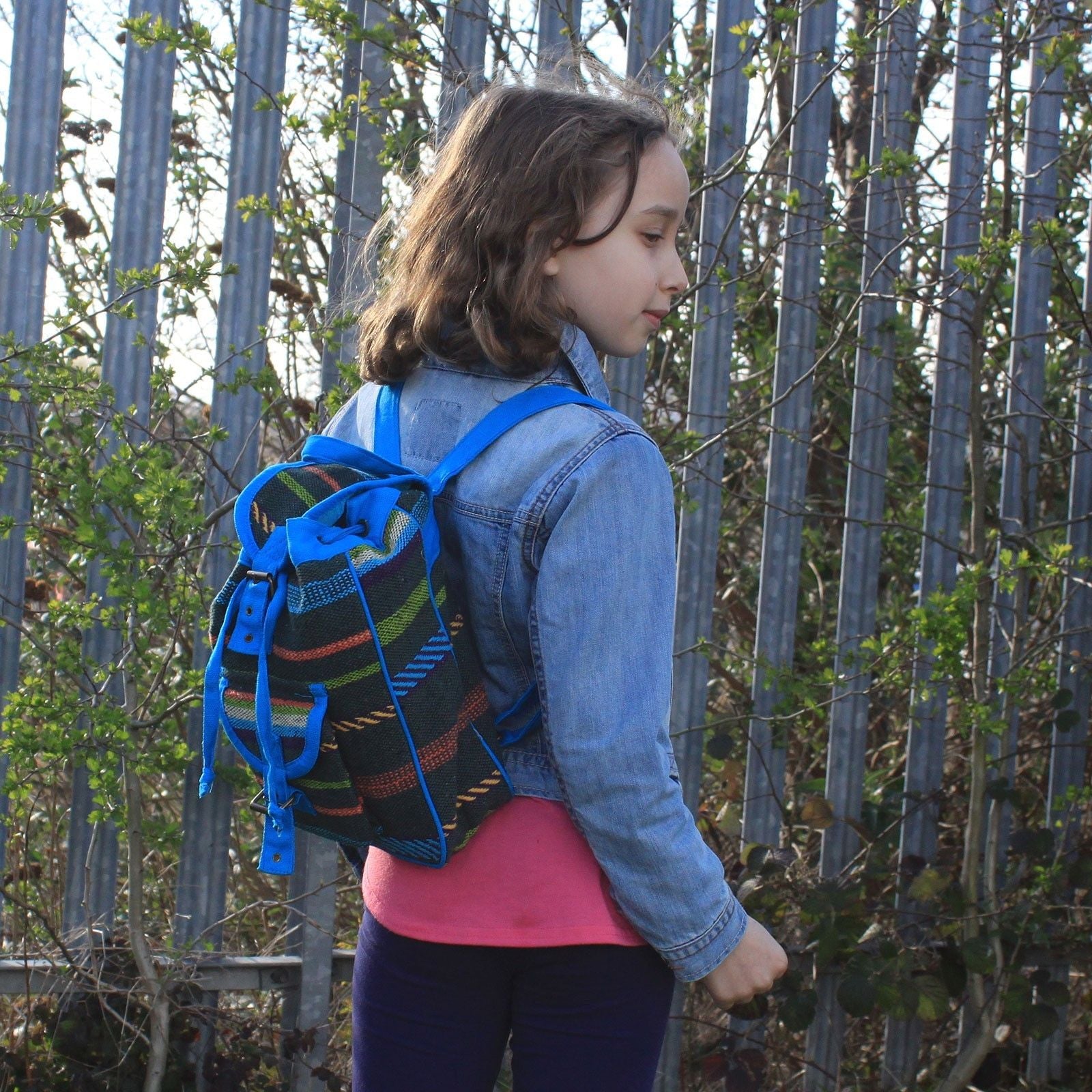 Small Nepali Backpack  - Blue