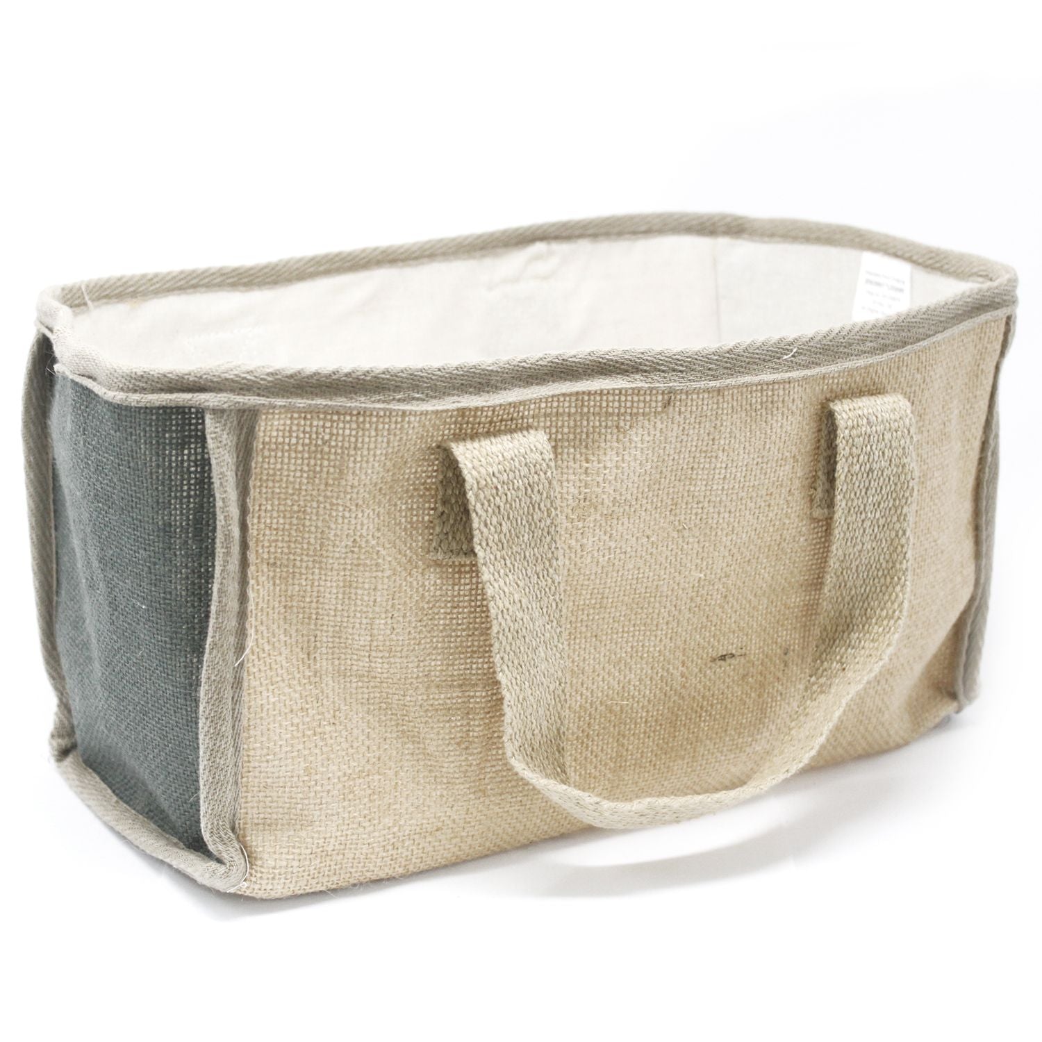 Stor indkøbskurv - 33x18x20cm - Trækul